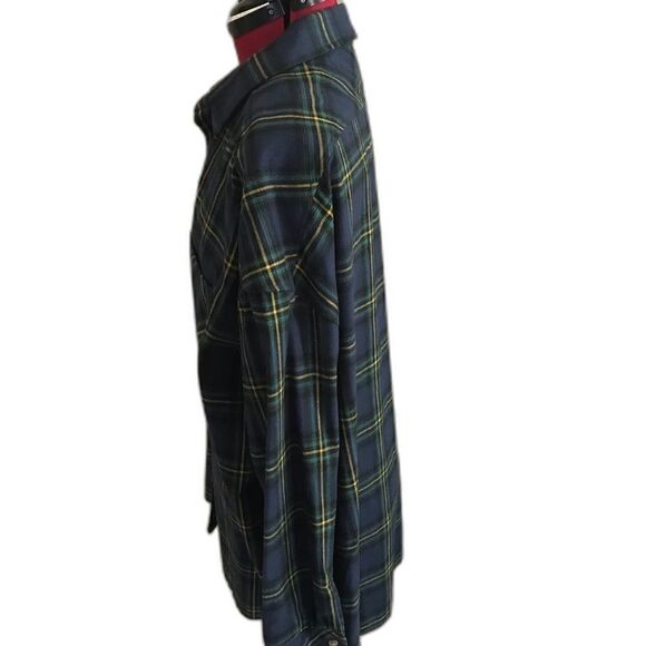 Gianni Bini Shirt Women's Size Medium Plaid Button Down Woven Long Sleeve NWT - Picture 5 of 9